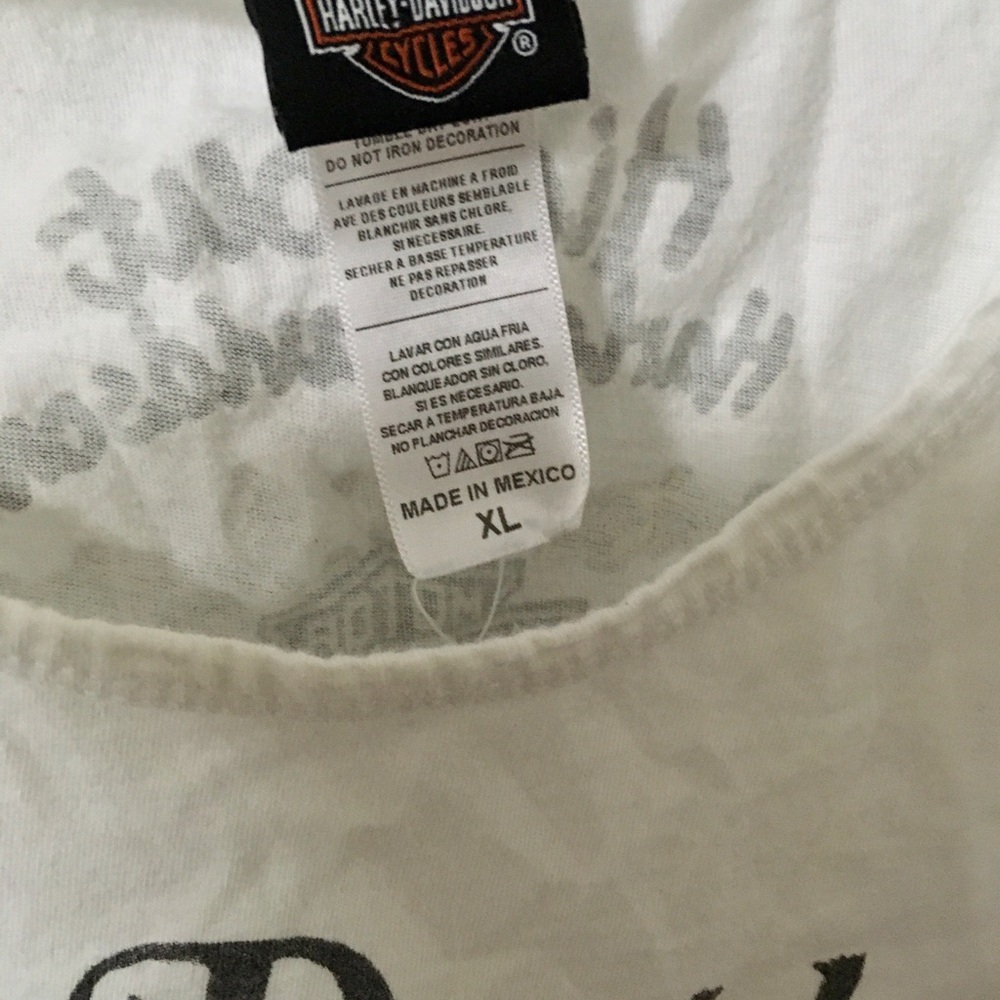 Harley-Davidson Cream Skull Graphic Tank Top - Picture 5 of 6
